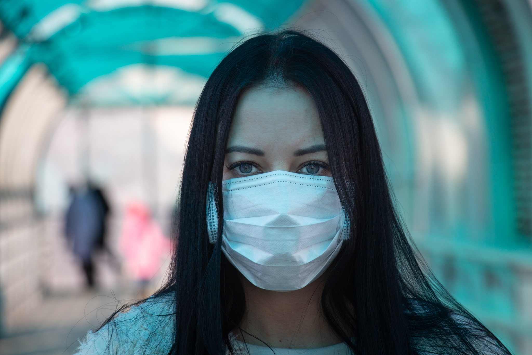 girl wearing mask